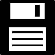 Floppy Disk Digital Data Storage Or Save Interface Symbol Cad Style Svg Vector, Free Vectors File